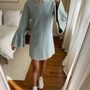 Do + Be Chambray Shift Dress, Size Small